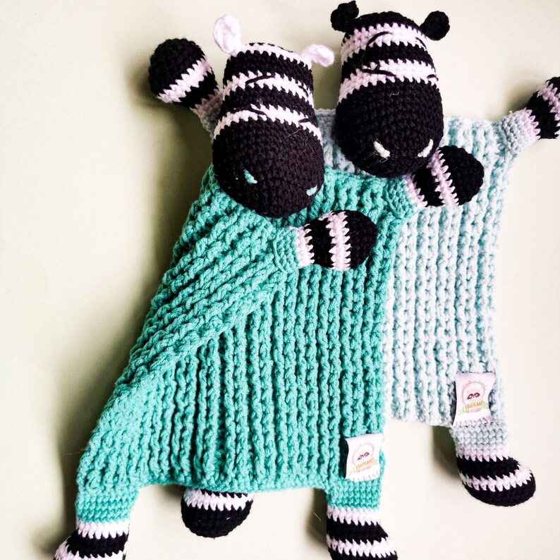 Zebra SET Amigurumi PDF Crochet Patterns Rattle Lovey - Etsy