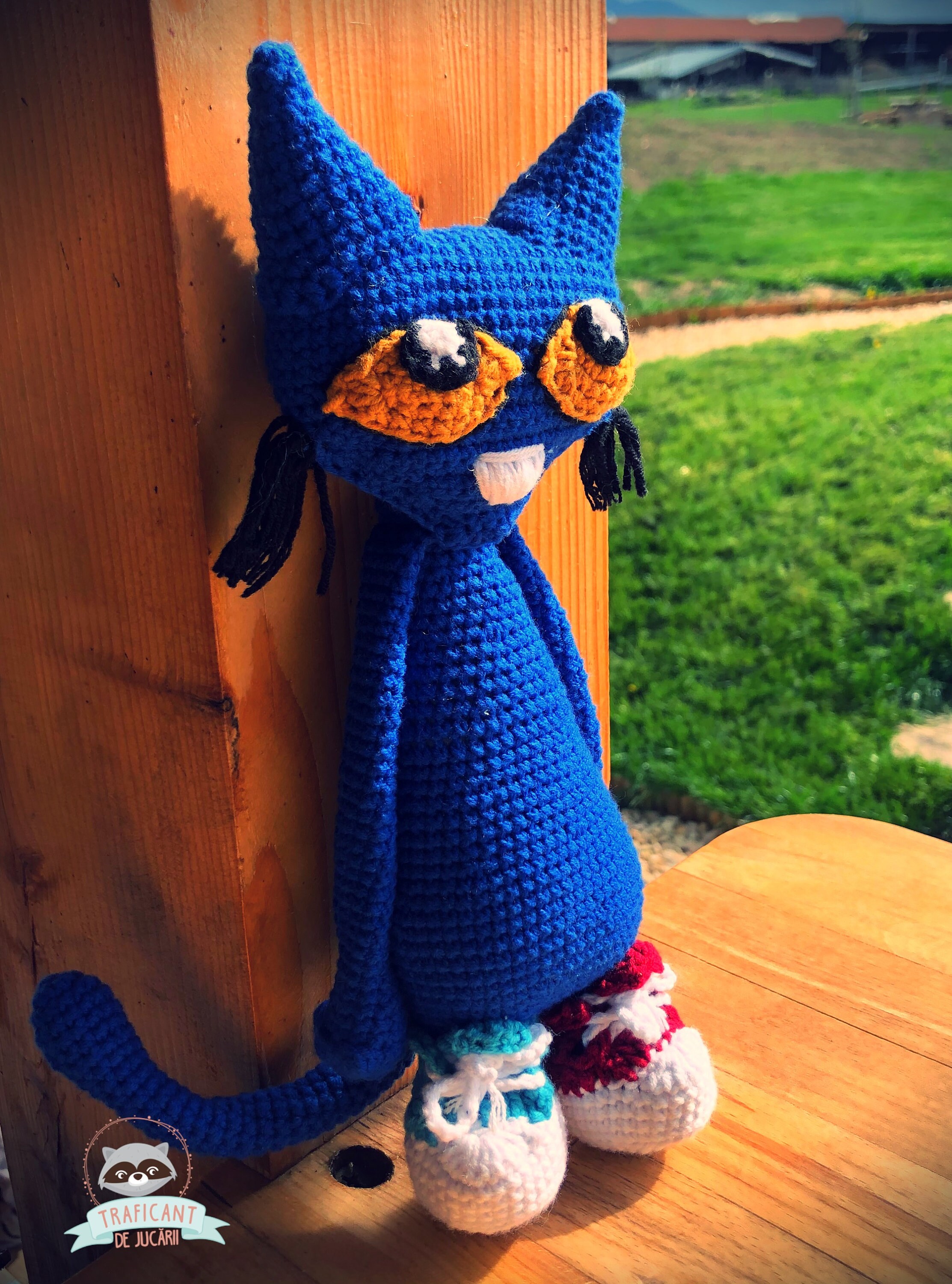 Blue Cat PDF Crochet Pattern Pete the Cat Amigurumi Step Etsy