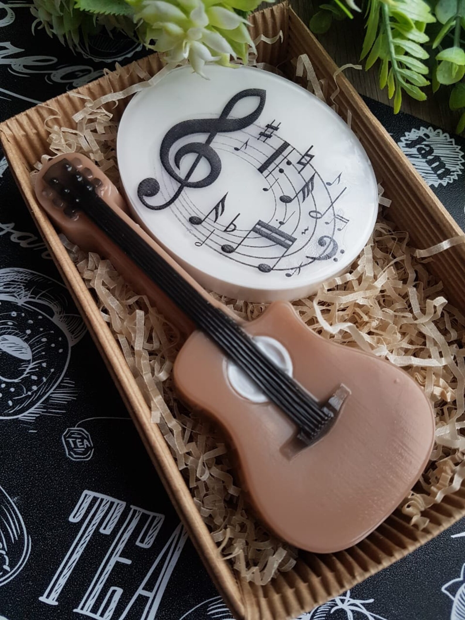 Handmade Soap Guitar and Notes in the Set. Etsy