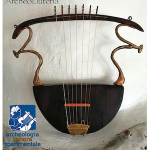 Cithara Heptacordo Kithara Heptacordo Zither Heptacordo Instrumento musical etrusco Instrumento musical etrusco antiguo instrumento de cuerda imagen 1