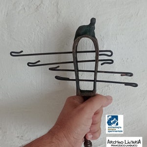 Roman Sistrum, Sistro, Sistra, Bronze rattle in aged rediscovered style