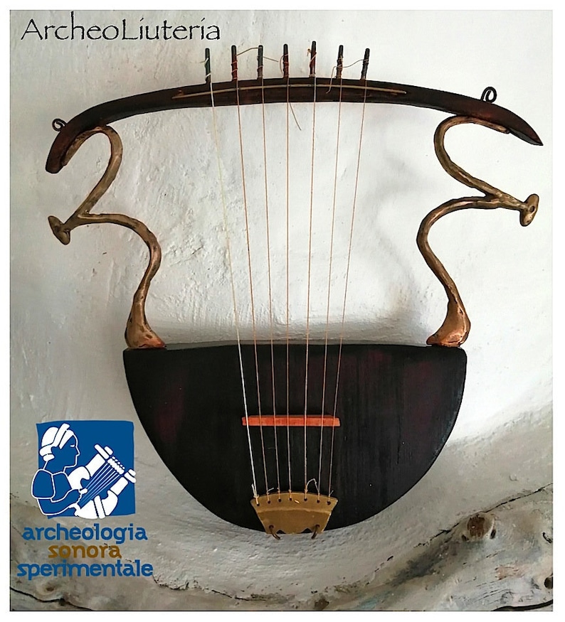 Cithara Heptacordo Kithara Heptacordo Zither Heptacordo Instrumento musical etrusco Instrumento musical etrusco antiguo instrumento de cuerda imagen 1