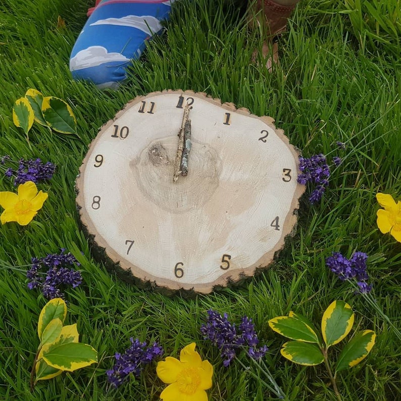 Large Log Slice Nature 'clock' Outdoor Play Education Etsy UK
