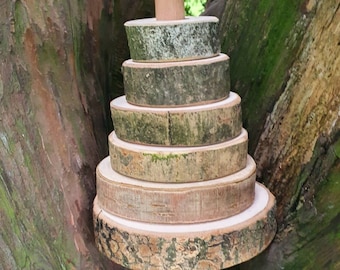 Natural Wood Slice Stacker Toy, Eco-Friendly Nursery Decor