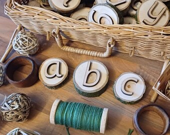 Natural Log Slice Alphabet