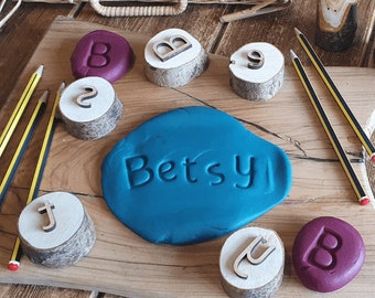 My Name Practice Letters Alphabet Play Dough Stamps