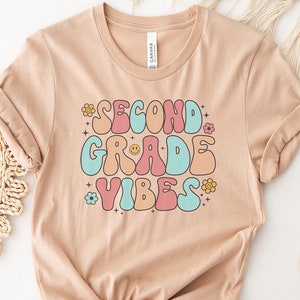 Second Grade Shirt, Retro Second Grade Teacher Shirt, 2nd Grade Team Shirts, Back to School Shirt, Kids First Day of Second Grade Tee