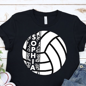 Custom Volleyball Shirt, Ornamental Vintage Custom Name, Volleyball Shirts For Player, Personalized Volleyball Player Name Shirt, Sport Tee