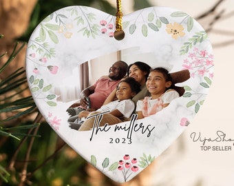 Enfeite de foto personalizado de Natal, Enfeite de imagem personalizada de Natal, Enfeite de foto de família, Enfeite de Natal de família, Enfeite de foto