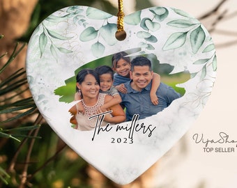 Personalized Family Picture Ornament, Christmas Gift Ornament, Custom Photo Ornament, Unique Christmas Ornament, Family Memorial Ornament