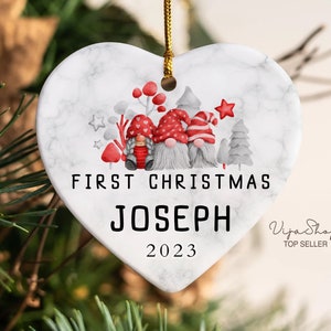 Baby&#39;S First Christmas Decoration, Babys First Christmas Keepsake Bauble Ceramic Ornament, Baby&#39;S 1St Xmas Bauble, Baby Christmas Gift