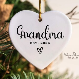 Promoted To Grandparents Ornament, Christmas Ornament, Pregnancy Announcement, Reveal To Grandparents, New Baby Announcement Ornament
