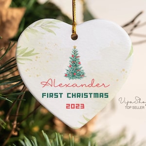 Baby Boy First Christmas Ornament Personalized, Baby Name Ornament, Customized First Christmas Ornament, Christmas Gifts 2023