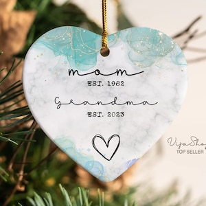 Promoted To Grandparents Ornament, Christmas Ornament, Pregnancy Announcement, Reveal To Grandparents, New Baby Announcement Ornament