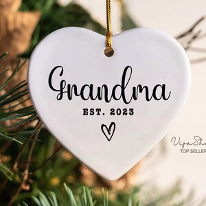 Promoted To Grandparents Ornament, Christmas Ornament, Pregnancy Announcement, Reveal To Grandparents, New Baby Announcement Ornament