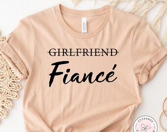 Girlfriend Fiance Shirt, Fiance Shirt, Girlfriend Fiance Tee, Engaged Shirt, Engagement Gift, Announcement Shirt, Future Mrs Gift For Fiance