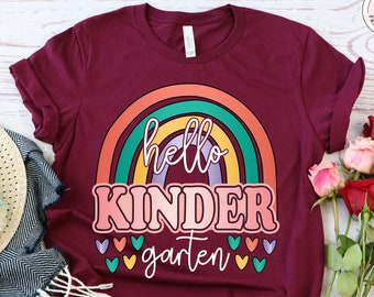 Kindergarten Outfit, Hello Kindergarten Shirt, First Day of School Shirt, Back to School Shirt, Kindergarten Shirt, Hello Kindergarten Shirt
