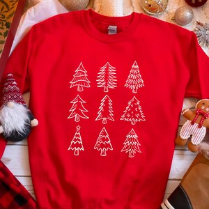 Christmas Sweatshirt, Christmas Sweater, Christmas Crewneck, Christmas Tree Sweatshirt, Holiday Sweaters for Women, Winter Sweatshirt Gifts