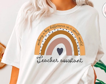 Teacher Assistant Shirt Womens, Teacher Aide Gifts, Para Teacher Shirt, Para Educator Gift, Substitute Teacher Shirt, Assistant Teacher Gift