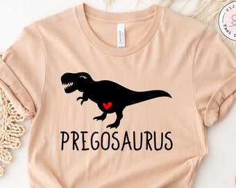 Pregosaurus Shirt neue Mutter, Mutter zu sein Sweatshirt neue Schwangerschaft Geschenk Erwartung Baby Schwangerschaft T Shirt lustige Schwangere T-Shirt Mutterschaft Top