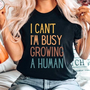 Camiseta divertida para mamá, camiseta divertida para el embarazo, camiseta para mamá, camiseta divertida para mamá, camiseta premium unisex para hombre y mujer con anuncio de embarazo