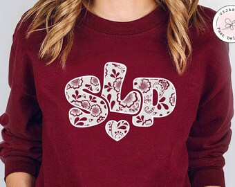 Camiseta de patólogo del lenguaje del habla SLP, regalos SLP, camiseta de lenguaje de señas, camiseta de habla, regalo de terapeuta del habla, patología del lenguaje