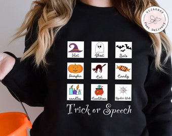 Halloween Speech Therapy Shirt, Aac Shirt, Neurodiversity Shirt, Fall Shirt, Speech Pathology, Speech Language Pathologist, Slp Shirt