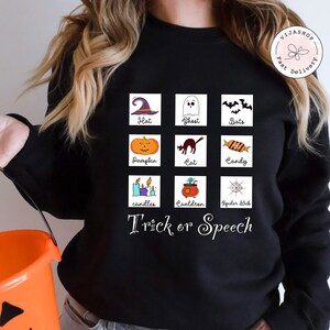 Halloween Speech Therapy Shirt, Aac Shirt, Neurodiversity Shirt, Fall Shirt, Speech Pathology, Speech Language Pathologist, Slp Shirt