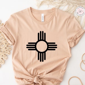 New Mexico Flag Shirt, New Mexico Zia Shirt, New Mexico Gift, New Mexico Art Shirt, New Mexico Shirt, Southwestern Shirt, State Flag Shirt