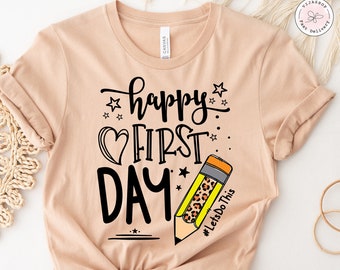 Hallo Erstklässler Shirt, Zurück zu Schulshirt, Lehrer Shirt, Team Lehrer Shirt, Erstklässler Shirt, Erster Schultag Shirt