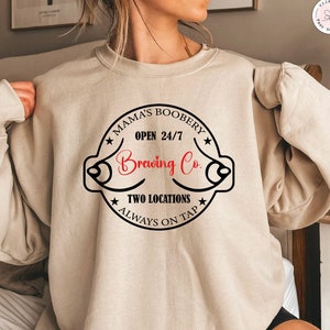 Breastfeeding Brewery Sweatshirt, Funny Breastfeeding Shirt, Mamas Boobery Shirt, Breastfeeding, New Mom Gift, Mom Shirt, Baby Shower Gift
