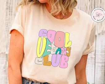 Cool Vegans Club Sweatshirt, Cool Vegan Shirt, Vegans lover Gift, Vegan Gifts, Vegetarian Shirt, Vegan Protein, Funny Vegan Shirt, Plant Tee