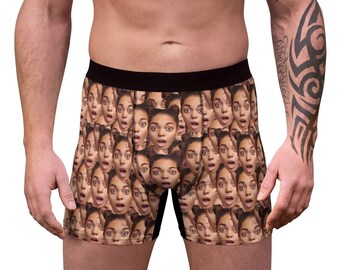 boxer shorts with face on them