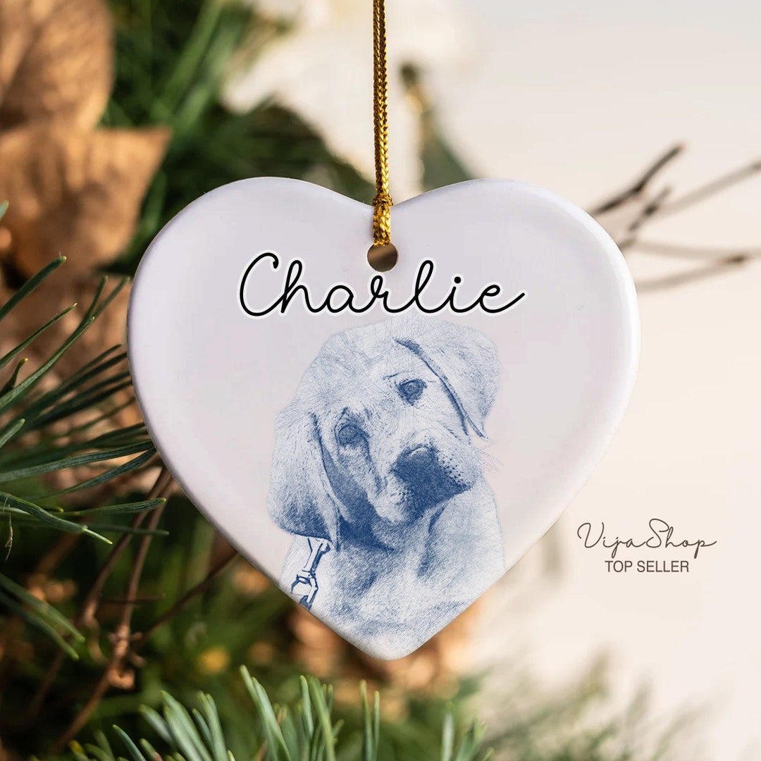 Personalized Pet Ornament, Custom Dog Christmas Ornament, Pet Ornament ...