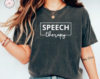Camiseta de patólogo del lenguaje del habla SLP, regalos SLP, camiseta de lenguaje de señas, camiseta de habla, regalo de terapeuta del habla, patología del lenguaje