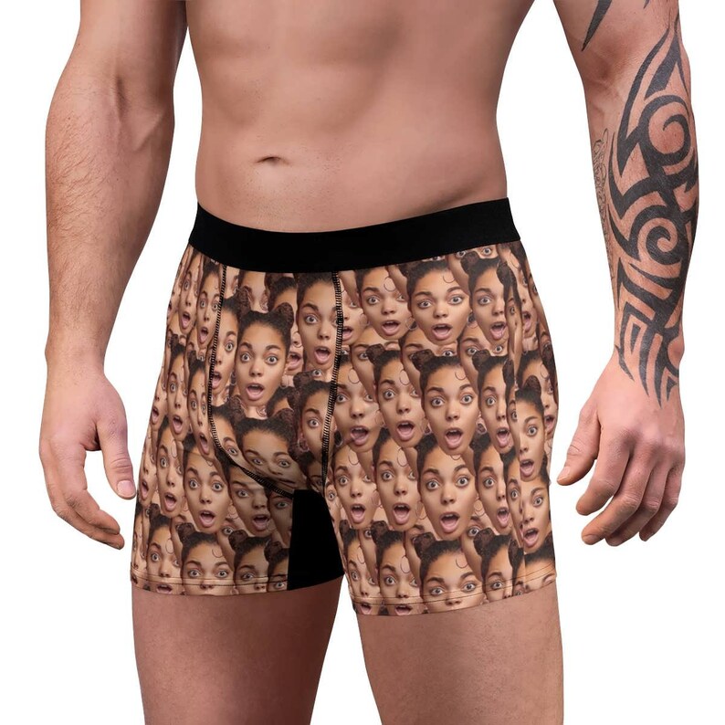 Personalized Men's Briefs Face Underwear Valentines - Etsy