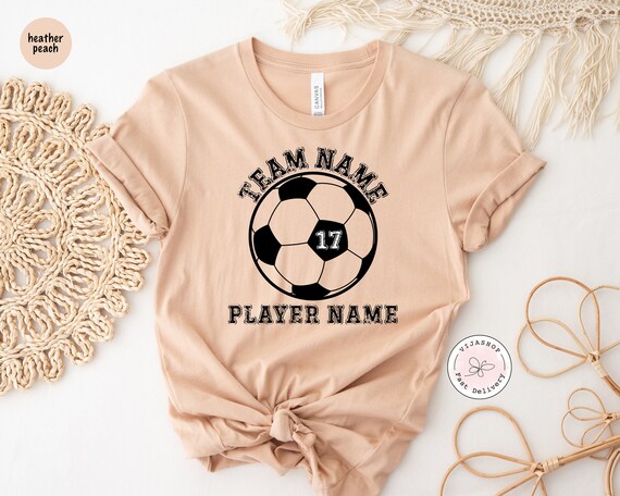 Custom Soccer Shirt, Personalized Soccer Shirt, Soccer Mom Shirt, Soccer Team Shirt, Family Soccer Shirt, Soccer Ball Tee, Game Day Shirt