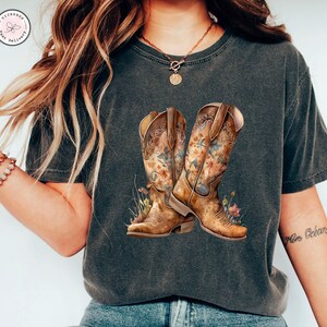 Cowgirl Boots Shirt, Cowgirl Boots, Country Girl Shirts, Cowgirl Shirt, Western Shirt, Country Concert, Western Tee West Shirt, Desert Shirt