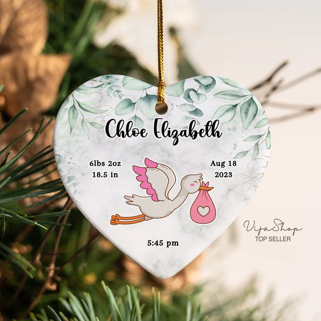Nursery Decor Present New Mom Gift Personalized Birth Announcement ...