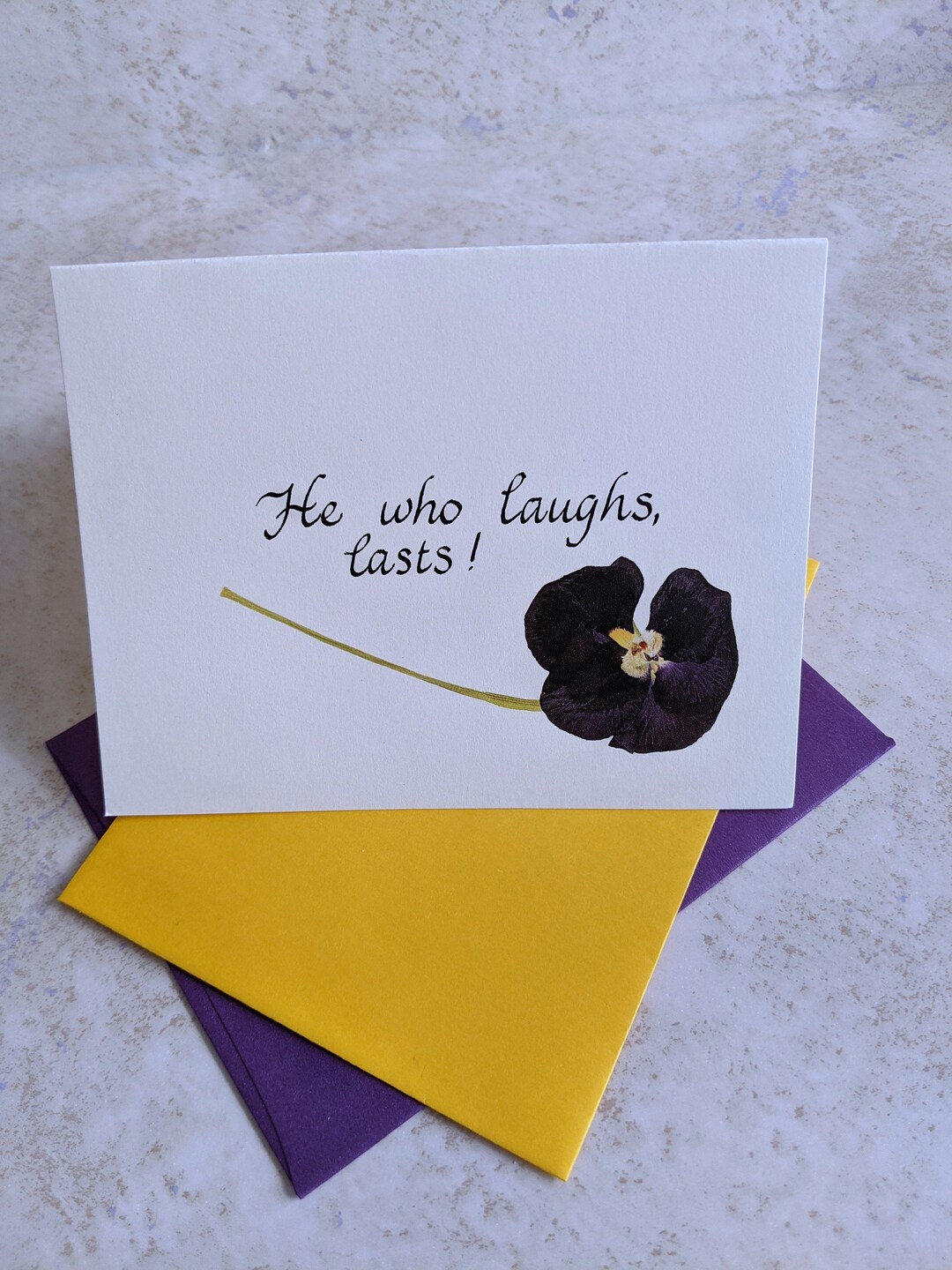 Handmade Greeting Cards, Thinking of You Card, Humorous Cards