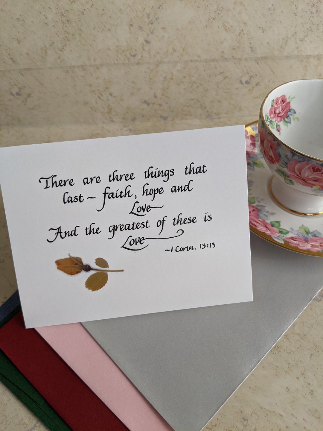 Christian Wedding Card, Scripture Verse Wedding Card, Bible Verse ...