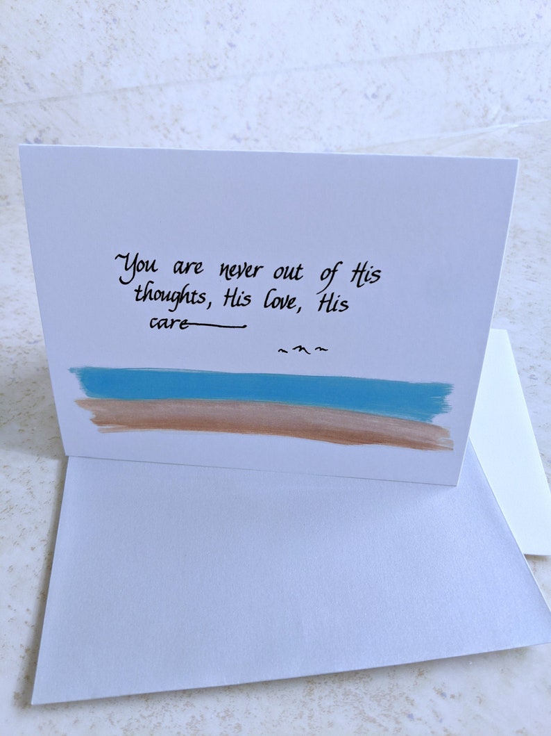 Christian Sympathy Card, Christian Recovery Card, Comfort Card, Bible