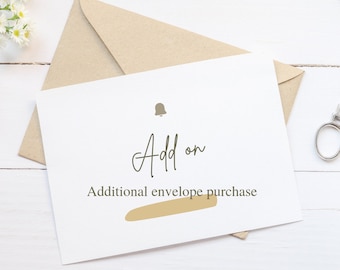 Ten Pack Envelopes, additional envelopes, add-on envelopes