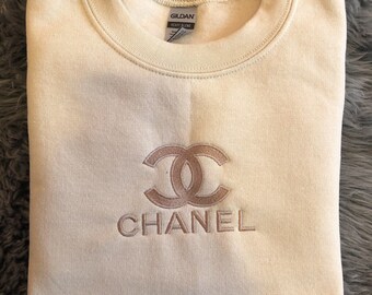 beige chanel sweatshirt