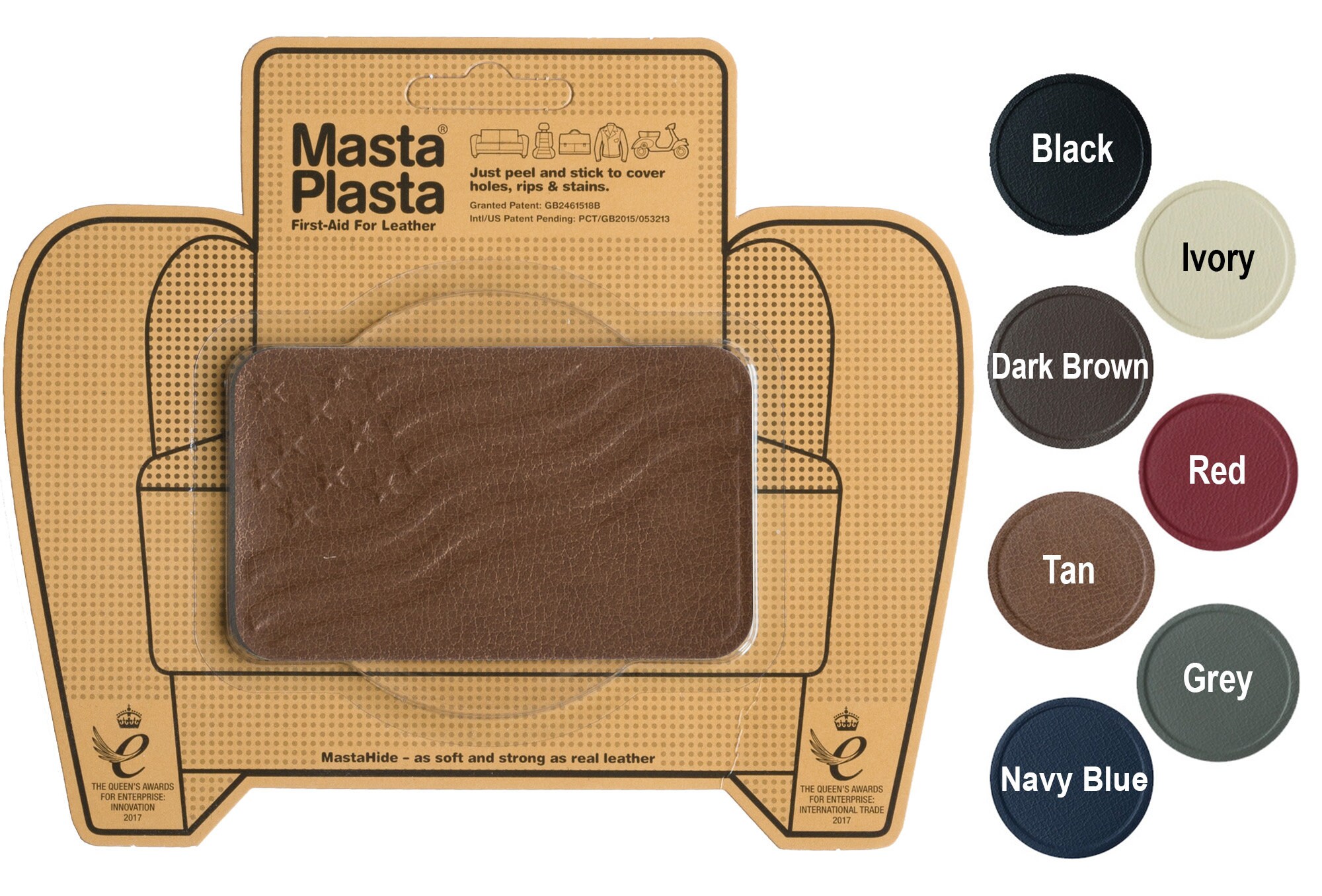 MastaPlasta Leder Reparatur Patch - Selbstklebend Für Sofa, Autositze & Jacken