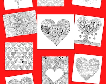 10 Interesting Valentine's Themed Coloring Pages - Vol. 14