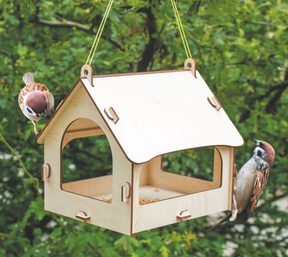 Plywood Birdhouse Garden Bird Feeder Garden Decor Garden Etsy India