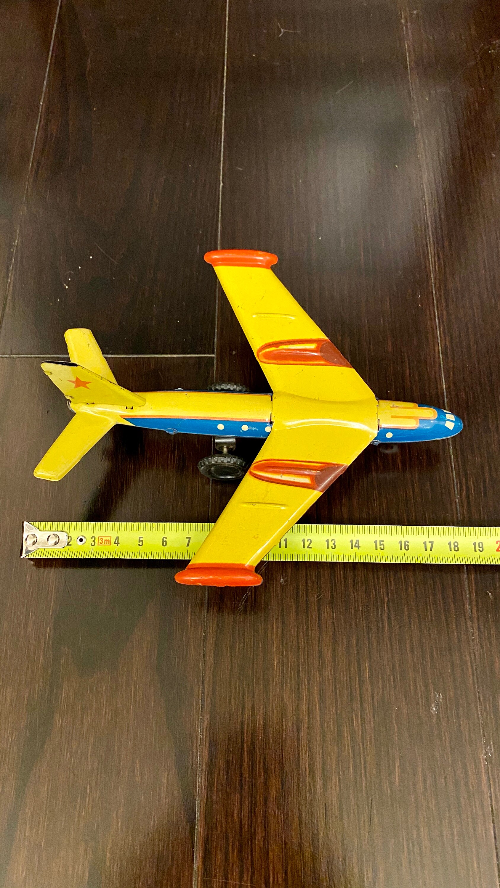 Vintage Tin Toy Airplane Made in USSR 70s Tin Airplane Etsy