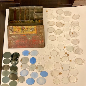 Antique Pince-nez glasses Glass Pince-nez Parts Vintage Pince Nez Glasses 96pcs Collectible memorabilia Eye Glasses Collection Set of 96pcs