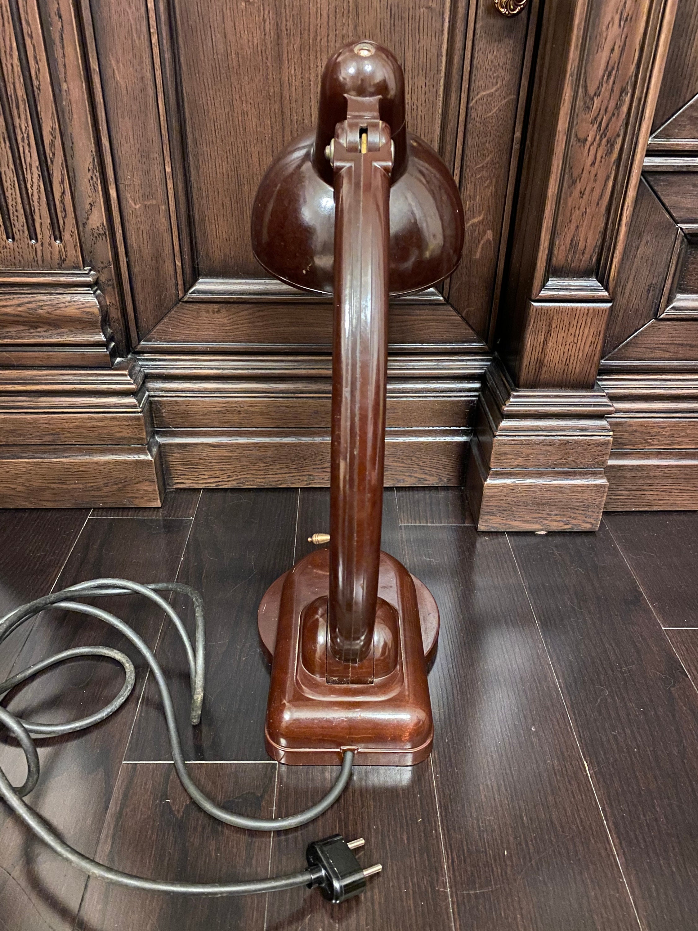 Vintage Soviet Table Lamp Carbolite Industrial Lamp NKVD KGB Etsy